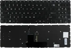 Keyboard Backlit For Toshiba Satellite S55-B5280 PSPQ2U S55 SERIES