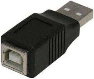 USB-A Male to Type B Female Printer Scanner Adapter Connector Converter Nickel