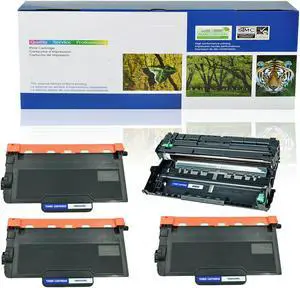3PK TN850 Toner + 1PK DR820 Drum for Brother HL-L5200DWT HL-L6200DW HL-L6200DWT