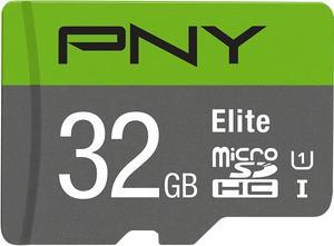 PNY 32GB Elite Class 10 U1 microSDHC Flash Memory Card (P-SDU32GU185GW-GE)