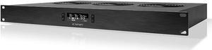 AC Infinity CLOUDPLATE T2, Rack Mount Fan 1U, Top Exhaust Airflow, for cooling AV, Home Theater, Network 19” Racks