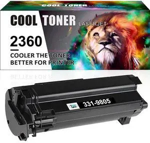 1 Pack Toner Cartridge for Dell B2360d B2360dn B3460dn B3465dn B3465dnf Black - OEM