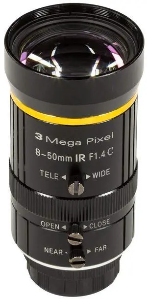 KEHIPI 8-50mm C-Mount Zoom Lens for IMX477 Raspberry Pi HQ Camera, with C-CS Adapter, Industrial Telescope Lens