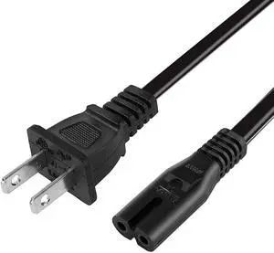 4FT AC Power Cord Compatible with Sony PS5/ PS4 Slim / PS3 Slim / , Xbox Series S, Xbox Series X, Xbox One S/X Game Console Power Cable Replacement