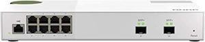 Qnap QSW-M2108-2S Managed Entry-level 10GbE and 2.5GbE Layer 2 Web Managed Switch for SMB Network Deployment