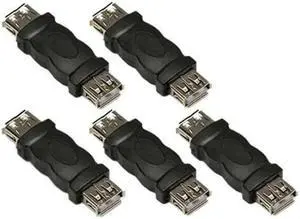 5x USB A Female to USB A Female Gender Changer Coupler Joiner Coupling Adapter