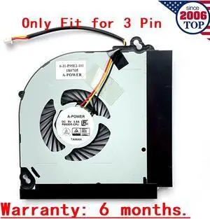 Cpu cooling fan for Clevo P950 P950HR P950ER T97 T96E T800 3pin DC5V