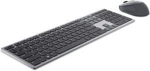 Dell - KM7321W Ergonomic Full-size Premier Multi-Device Wireless Keyboard and Mouse - Titan Gray (BBY-KM7321E)