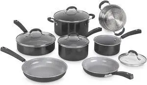Cuisinart Advantage Aluminum Ceramica XT Nonstick 11-Piece Cookware Set - Black