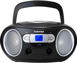 Toshiba - 2.4W Portable CD Boombox - Black (TY-CRS9)