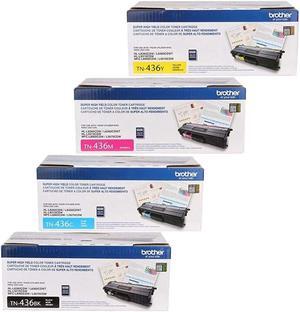 Brother Tn-436 Super High Yield Toner Cartridge Set (6,500 Yield)