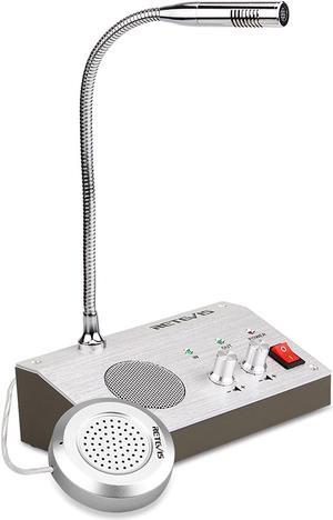 Retevis Rt-9908 Window Speaker System,Intercom System For Business,Microphone Intercom,Window Intercom Speaker For Bank,School,Store,Government Office,Restaurant