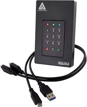 Apricorn Aegis Fortress 5 TB Hard Drive - External