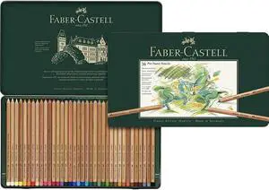 Faber-Castel Pitt Pastell Coloured Pencils in Metal Case of 36, Count (Pack of 1), Assorted