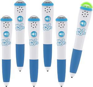 Educational Insights Hot Dots Light-Up Interactive Pen, Set of 6 Pens, Interactive Learning, Compatible with Any Hot Dots Set