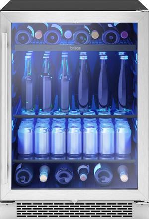 Zephyr Brisas 24 in. 8-Bottle and 112-Can Single Zone Bev BBV24C01AG