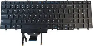 Backlit Keyboard for Dell Precision 7530 7540 7730 7740 Laptops - Replace part number  266YW