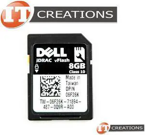 DELL 8GB IDRAC ENTERPRISE VFLASH C10 SD CARD - CLASS 10 SECURE DIGITAL 6F26K