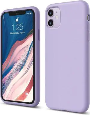Zell Liquid Silicone Case Compatible With Iphone 11 Case (6.1 Inches), Silicone Mobile Phone Case, All-Round Protection: 3-Layer Protective Case, Raised Edge For Screen And Camera (Lavender)