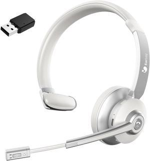 New bee Wireless Headset with Microphone Noise Cancelling Bluetooth Headset  with 20hrs Talk time & Mute Button for Work/PC/Office/Zoom/Skype (Include