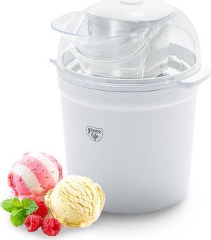 Zell Premium Ice Cream Container (2 Pack) Perfect Freezer Storage Tubs With  Lids For Ice Cream, Sorbet And Gelato! 1 Quart Each White With Colored  Sprinkles 