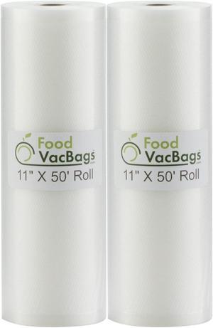 100 FoodVacBags 6x10-inch Pint Vacuum Sealer Storage Bags - Compatible with Foodsaver