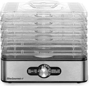  Commercial Chef Food Dehydrator, Dehydrator for Food and Jerky,  280W Meat Dehydrator Machine for Dehydrated Foods with 5 Drying Racks and  Slide Out Tray, White: Home & Kitchen