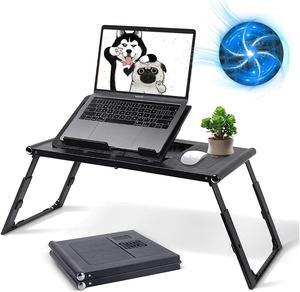 Zell Lap Desk, Laptop Table For Bed With Usb Charge Port Storage