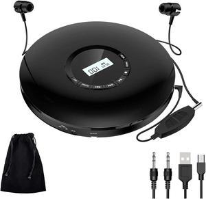 KLIM Discover + Portable CD Player Walkman with Long-Lasting Battery + New  2023 + with Headphones + Radio FM + Compatible MP3 CD Player Portable + SD  Card, FM Transmitter, Bluetooth + Ideal for Cars 
