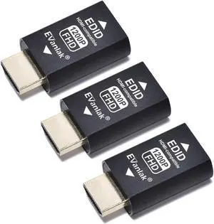 Zell Hdmi Edid Emulator Passthrough Dongle Eliminated Emulator Adapter 3Rd Generrtion Work With Mac Thunderbolt To Hdmi Switches/Extender/Av Receiver/Video Splitters -1920X1200@59Hz-3Pack Zell Hdmi Edid Emulator Passthrough Dongle Eliminated Emulator Adapter 3Rd Generrtion Work With Mac Thunderbolt To Hdmi Switches/Extender/Av Receiver/Video Splitters -1920X1200@59Hz-3Pack