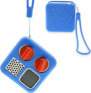 Zell Silicone Shell Cover Case For Yoto Mini Player, Silicone Protective Sleeve Case Compatible With Mini Bluetooth Speaker (Silicone Case Only, Machine Not Included) (Blue)