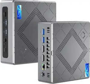 CK10 Mini PC 16GB RAM, Intel Core i7-10710U(up to 4.7GHz) Mini Computer Windows 11 Pro, Six-Core Small Desktop Computers Tower Support Triple Display 4K, NVME SATA SSD,USB 3.0,Type C,LAN, HTPC