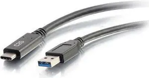 C2G 6FT USB 3.0 TYPE C TO USB A - USB CABLE BLACK M/M 28832
