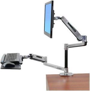 Ergotron WorkFit-LX Desk Mount for Flat Panel Display Keyboard Mouse 45405026