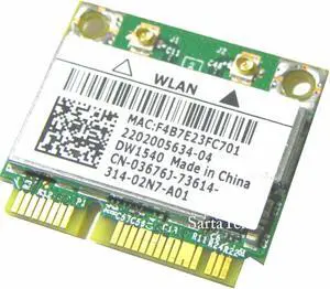 New Original Dell Wireless DW1540 3676J Dual a/b/g/n BCM43228 Half BCM943228HM4L