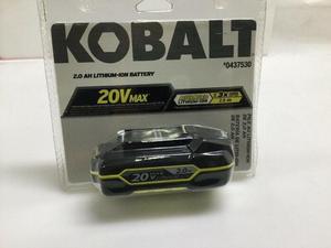 KOBALT #0437530 20V MAX LITHIUM-ION 2.0Ah up to 3X RUN BATTERY