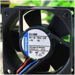 For original German ebmpapst 614NHH 24V 125MA 3.0W 60*60*25 high-end equipment fan