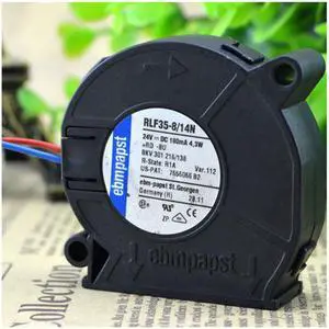 For original German ebmpapst turbo blower 24V 180MA 4.3W RLF35-8/14N double ball