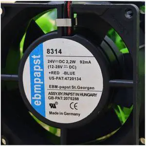 For ebmpapst MULTIFAN 8314 DC24V 6.0W Inverter Double Ball Fan