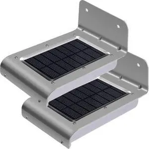 2pcs Solar Light Outdoor Security Solar Motion Lights LED Solar Powered Motion Sensor Wall Lights IPX65 Waterproof