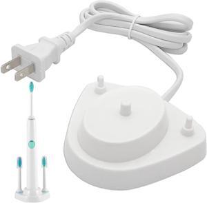 Electric Toothbrush Charger for Philips Sonicare Replacement Charger with Toothbrush Heads Holder for HX3000 / HX6000 / HX8000 / HX9000 Series Portable IP67 Waterproof Power Cable 3.6FT