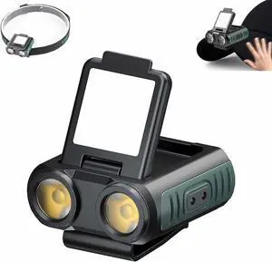 LED Small Flashlight, 800Lumens Clip on Cap Light Light, Portable USB Rechargeable Pocket Lights with 5 Modes Compact Baseball Cap Lights Indoor and Outdoor for Walking,Searching and Hiking Visit the