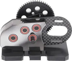 1/10 Transmission Aluminum 2Low Transmission Overdrive Gearbox Set for 1/10 RC Crawler Comp Builds SCX10 II Element Gspeed LCG Chassis SCX10 II Upgrades Accessories