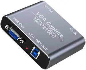 VGA Capture Card, VGA to USB Capture Device with VGA Loopout, Radiation, CT scanners, ultrasound equipment, cardiac diagnostic equipment, MRI machines, cardiopulmonary support systems, patient monitor