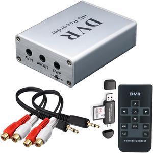 FPV Mini DVR with SD Card Reader, SD Card Real-time Digital Video Recorder for FPV Camera Hi8 Camcorder DVD TV Box MPEG-4 CH1
