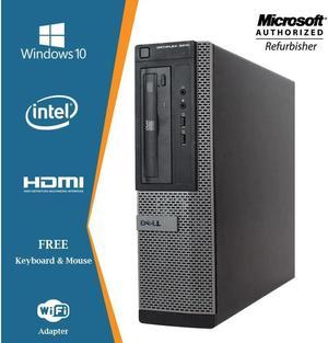 Dell Optiplex 3010 Desktop Computer Intel Core i5 3rd Gen 8GB 2TB Hard drive Windows 10 Pro New Keyboard, Mouse,Power cord,WiFi Adapter