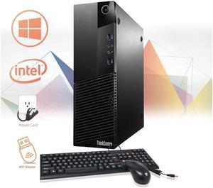 Lenovo ThinkCentre M73 SFF Desktop PC Intel Core i5 4th Gen 8GB NEW 512GB SSD Windows 10 Pro New Keyboard, Mouse, WiFi Adapter