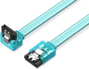 Vention SATA Cable III,[3-Pack] 3.0 to Hard Disk SATA Cable III 6Gbps 90 Degree Right Angle with Locking Latch 20 Inch for SATA HDD, SSD, CD Driver, CD Writer-Red