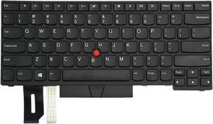 AUTENS Replacement US Layout Keyboard for Lenovo ThinkPad E480 E485 L480 T480s E490 E495 T490 T495 L490 R480 R490 L380 L390 / L380 Yoga / L390 Yoga Laptop (No Backlight)