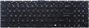 AUTENS Replacement US Keyboard for MSI GS60 GS63 GS63VR GS70 GS72 GT62 GT62VR GT72 GT73VR GE62 GE62VR GE63 GE72 GE73 GE73VR PE60 PE62 PE70 GL62 GL72 GP62 GP72 WS60 WS70 WS72 Laptop Colorful Backlight